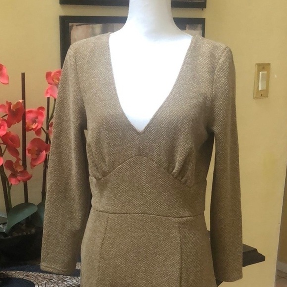 Free People Heart Stopper Teal Brown Mini Dress Size Large - Picture 3 of 16